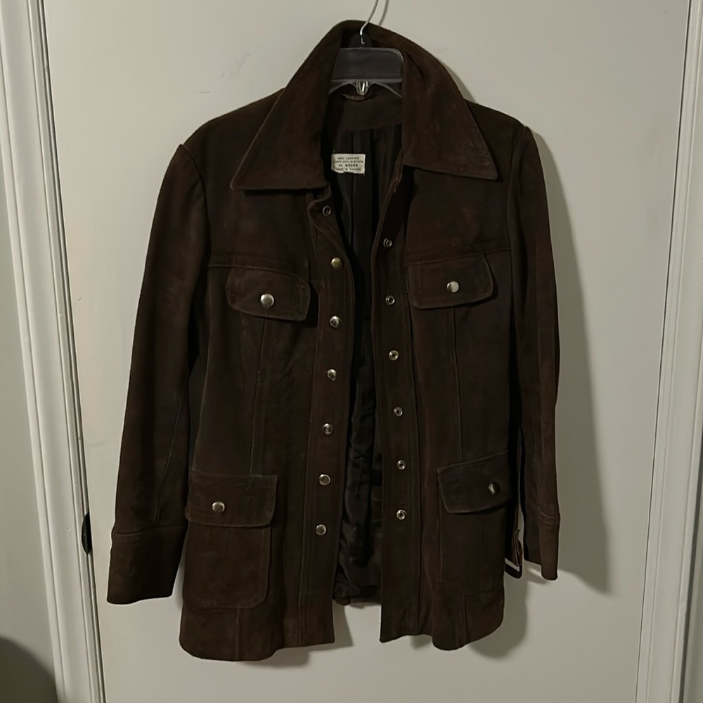 Suede brown jacket 13/14 vintage